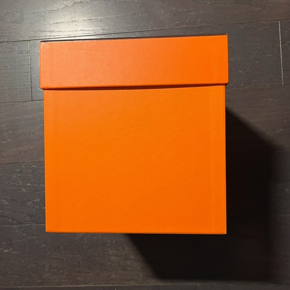 Hermes large bag empty box case decoration storage orange - Picture 3 of 11